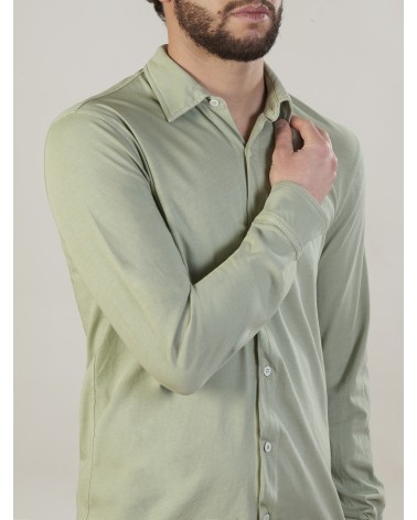 copy of 100% jersy knit cotton man shirt, garment dyed