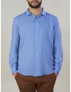Camiceria Stefanelli - 100% linen man shirt, garment dyed -