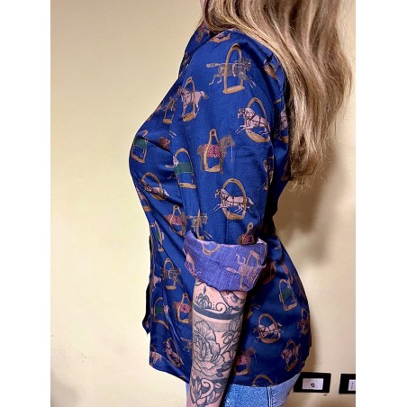 Camicia stampata donna horse pattern