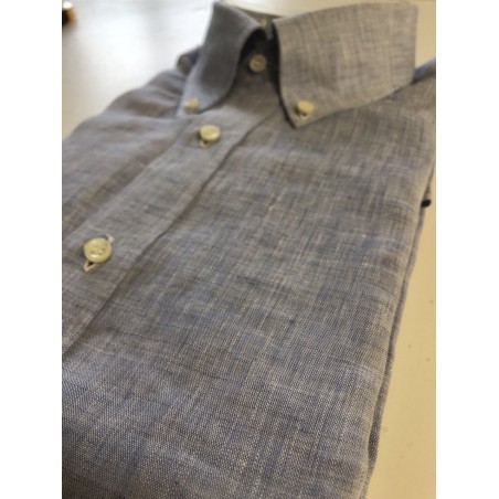 copy of 100% linen man shirt, garment dyed