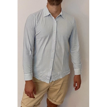 100% jersy knit cotton man shirt, garment dyed